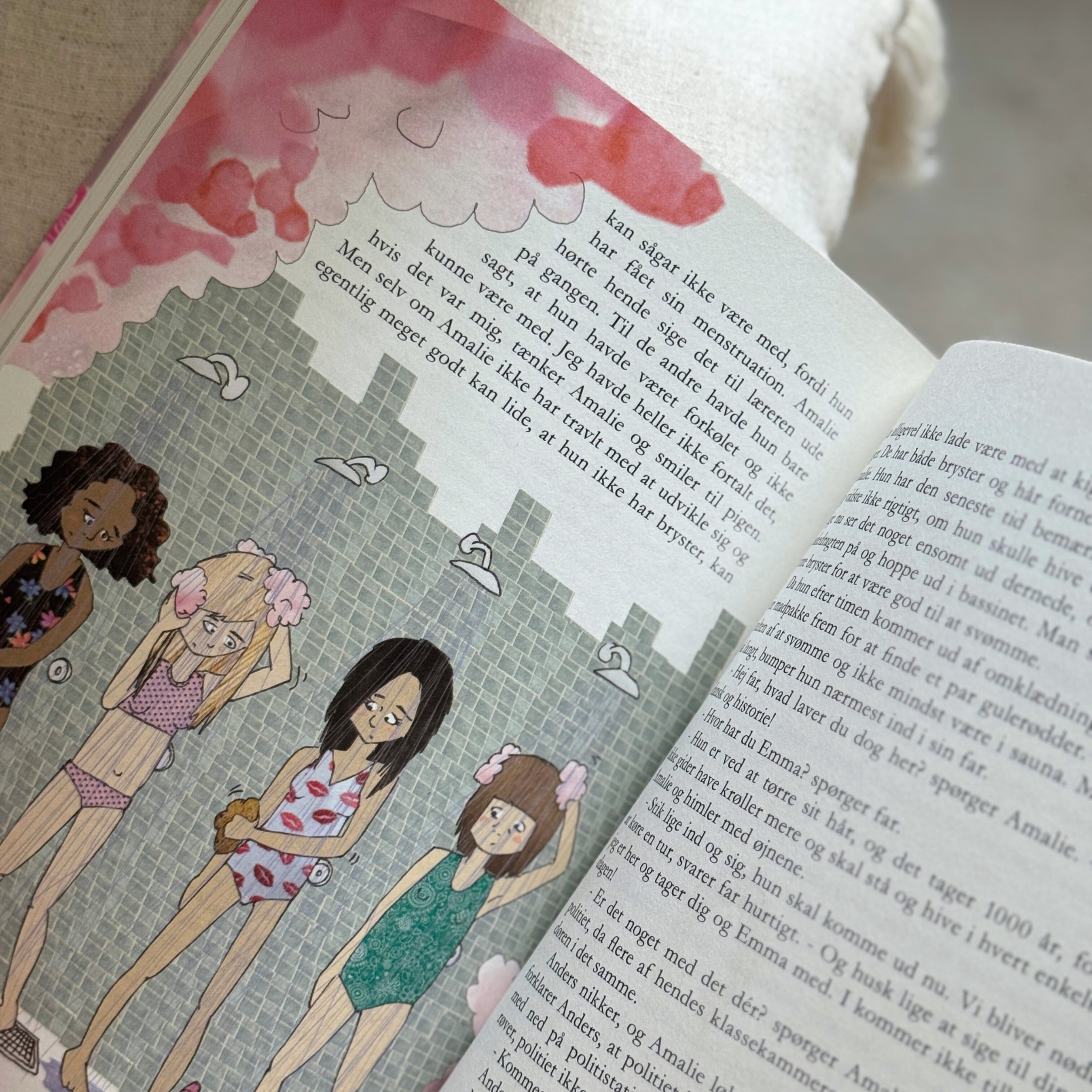 Skumle skiderikker og lyserøde skyer